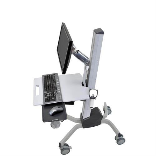 Soporte ergotron neo-flex lcd cart gris panel plano carro de suelo con ruedas multimedia