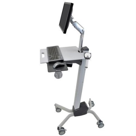 Soporte ergotron neo-flex lcd cart gris panel plano carro de suelo con ruedas multimedia