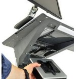 Soporte ergotron neo-flex lcd cart gris panel plano carro de suelo con ruedas multimedia
