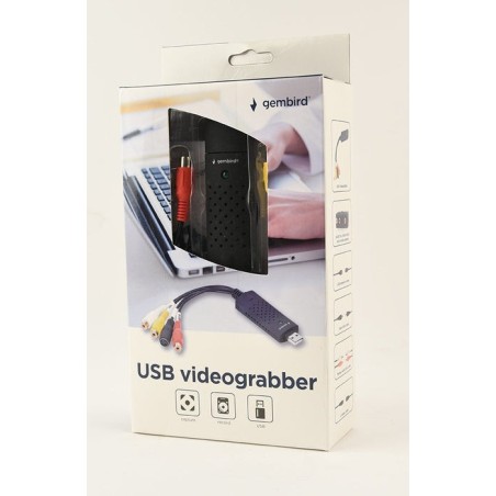 Gembird capturadora de video usb (ntsc, avchd, avi, mpeg1, mpeg2, mpeg4, wmv)