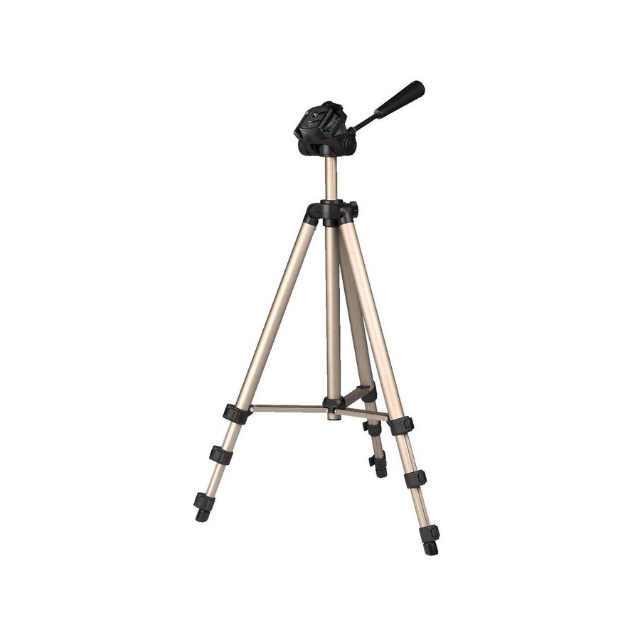 Hama   trípode star 75, para cámara de fotos, conexión 6.4mm, altura ajustable hasta 125 cm, color beige