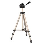 Hama   trípode star 75, para cámara de fotos, conexión 6.4mm, altura ajustable hasta 125 cm, color beige