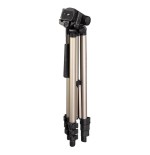 Hama   trípode star 75, para cámara de fotos, conexión 6.4mm, altura ajustable hasta 125 cm, color beige