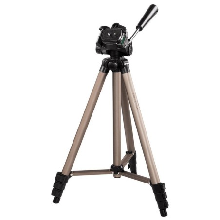 Hama   trípode star 75, para cámara de fotos, conexión 6.4mm, altura ajustable hasta 125 cm, color beige