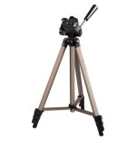 Hama   trípode star 75, para cámara de fotos, conexión 6.4mm, altura ajustable hasta 125 cm, color beige