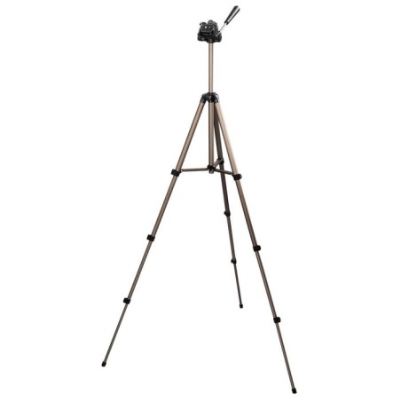 Hama   trípode star 75, para cámara de fotos, conexión 6.4mm, altura ajustable hasta 125 cm, color beige