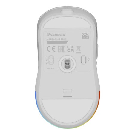 Raton gaming genesis zircon xiii customizable inalambrico 26000 dpi blanco