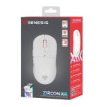 Raton gaming genesis zircon xiii customizable inalambrico 26000 dpi blanco
