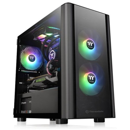 Caja pc thermaltake v150 tg micro torre negro