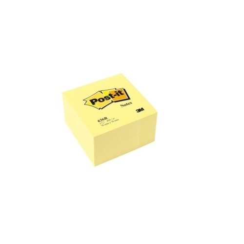 Notas adhesivas post-it cubo 76 x 76 mm . color amarillo, 450 hojas.
