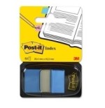 Marcador index mediano post-it 3m dispensador 50 unidades -azul brillante