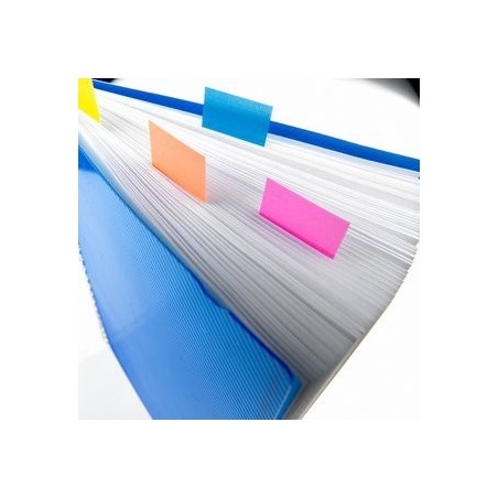 Marcador index mediano post-it 3m dispensador 50 unidades -azul brillante
