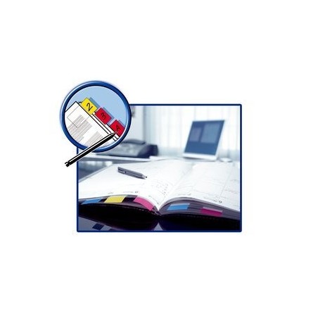 Marcador index mediano post-it 3m dispensador 50 unidades -azul brillante