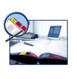 Marcador index mediano post-it 3m dispensador 50 unidades -azul brillante