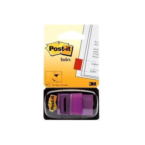 Marcador index post-it mediano 3m dispensador 50 unidades violeta