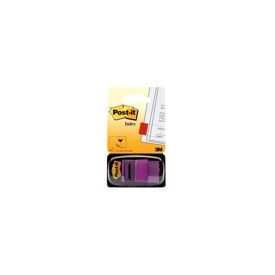 Marcador index post-it mediano 3m dispensador 50 unidades violeta