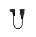 Nanocable cable micro usb 2.0 otg acodado macho a usb-a hembra 15cm