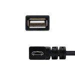 Nanocable cable micro usb 2.0 otg acodado macho a usb-a hembra 15cm