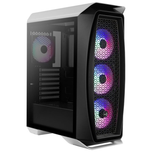 Caja gaming semitorre aerocool aero one frost blanco