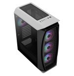 Caja gaming semitorre aerocool aero one frost blanco