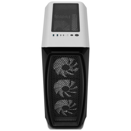 Caja gaming semitorre aerocool aero one frost blanco