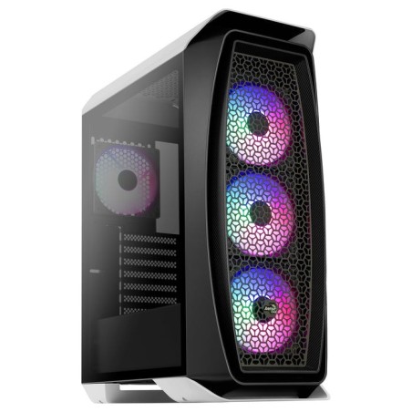 Caja gaming semitorre aerocool aero one frost blanco