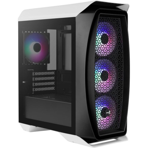Caja gaming minitorre aerocool aero one mini frost blanco
