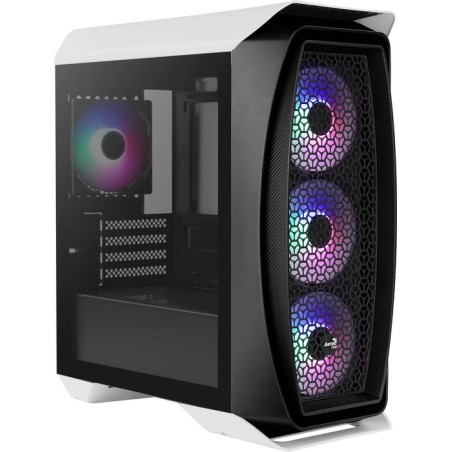 Caja gaming minitorre aerocool aero one mini frost blanco