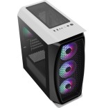 Caja gaming minitorre aerocool aero one mini frost blanco