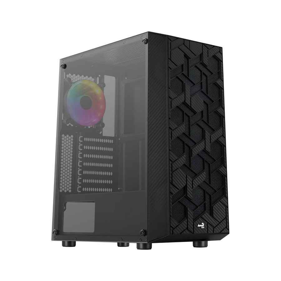 Caja gaming semitorre aerocool hivebk
