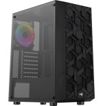 Caja gaming semitorre aerocool hivebk