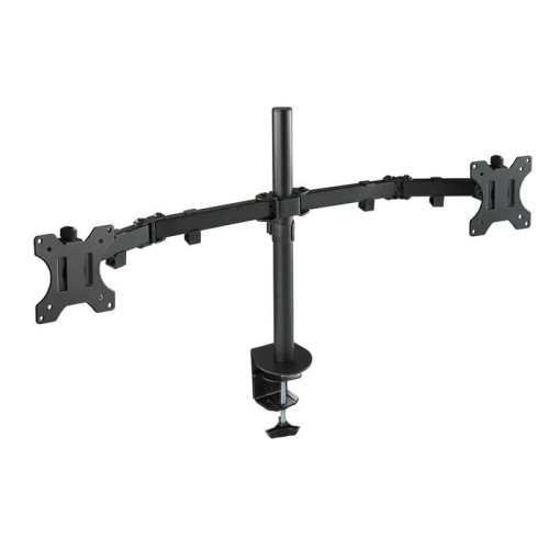 Tooq soporte de mesa con brazos articulados para 2 monitores de 13"-32" - giratorio e inclinable - gestion de cables -