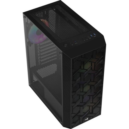 Caja gaming semitorre aerocool hivebk