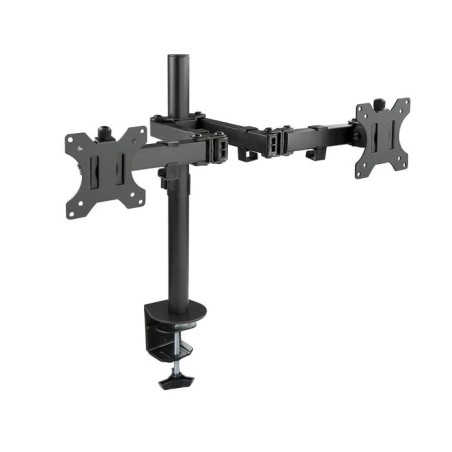 Tooq soporte de mesa con brazos articulados para 2 monitores de 13"-32" - giratorio e inclinable - gestion de cables -