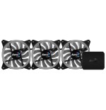 Ventilador aerocool rev rgb pro 12cm 1200rpm 15.1dba iluminación anillo dual led 16.8 millones de colores control p7-h1