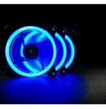 Ventilador aerocool rev rgb pro 12cm 1200rpm 15.1dba iluminación anillo dual led 16.8 millones de colores control p7-h1