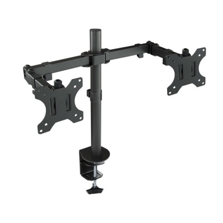 Tooq soporte de mesa con brazos articulados para 2 monitores de 13"-32" - giratorio e inclinable - gestion de cables -