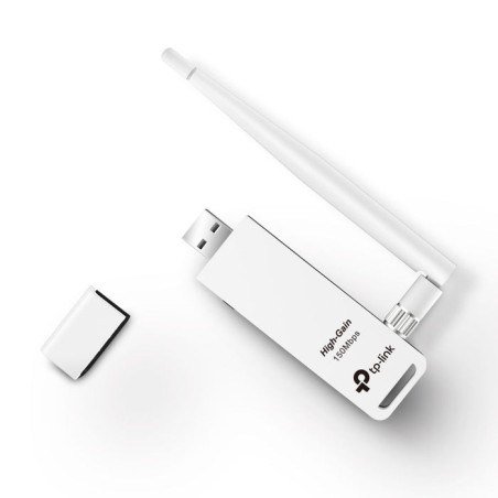 Tp-link tl-wn722n adaptador wifi usb 150 mbps antena de alta ganancia