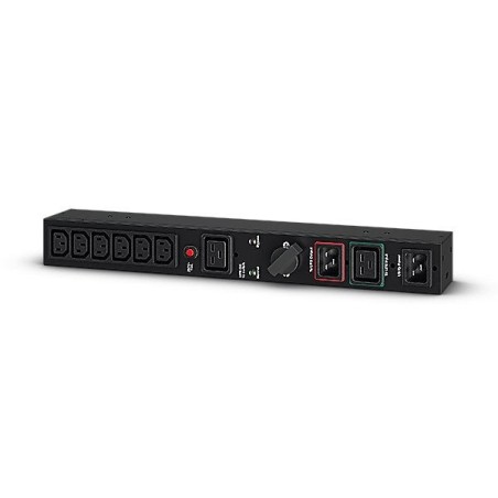 Unidad de distribucion para alimentacion cyberpower mbp20hviec6 16a 1 x iec c19 6 x iec c13 formato rack 1u
