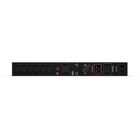 Unidad de distribucion para alimentacion cyberpower mbp20hviec6 16a 1 x iec c19 6 x iec c13 formato rack 1u