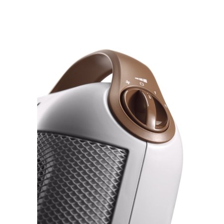 Calefactor cerámico delonghi capsule hfx30c18.iw 1800w 2 niveles de potencia blanco