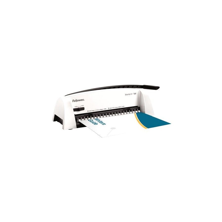 Encuadernadora de canutillo fellowes starlet 2+- blanco