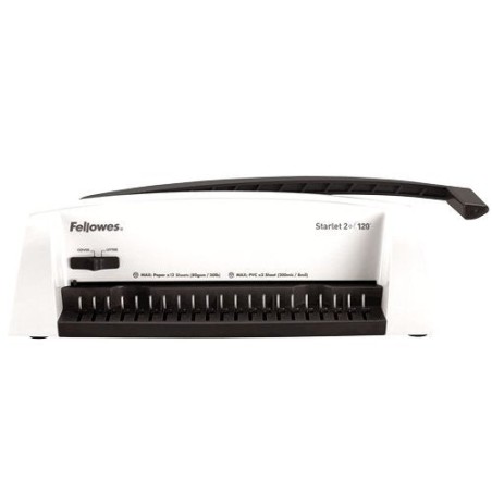 Encuadernadora de canutillo fellowes starlet 2+- blanco