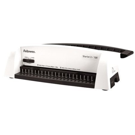Encuadernadora de canutillo fellowes starlet 2+- blanco