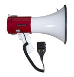 Megáfono con sirena fonestar mf-600sgu 10w rms reproductor usb sd mp3 micrófono de mano batería