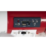Megáfono con sirena fonestar mf-600sgu 10w rms reproductor usb sd mp3 micrófono de mano batería