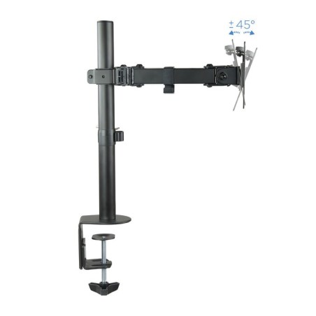 Tooq soporte de mesa con brazos articulados para 2 monitores de 13"-32" - giratorio e inclinable - gestion de cables -