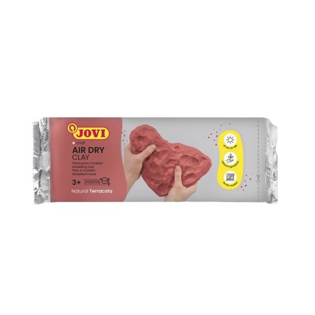 Pasta de modelar de endurecimiento al aire jovi air dry 88 500g terracotta