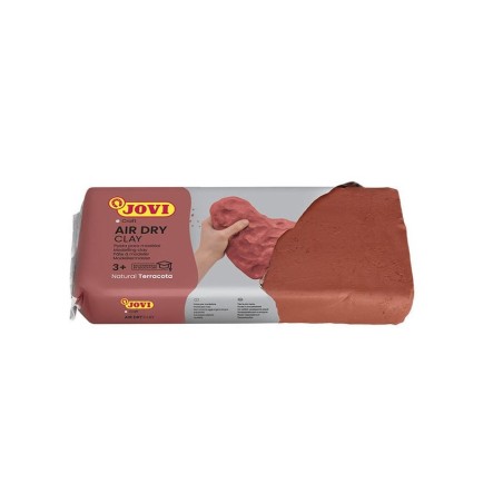 Pasta de modelar de endurecimiento al aire jovi air dry 88 500g terracotta