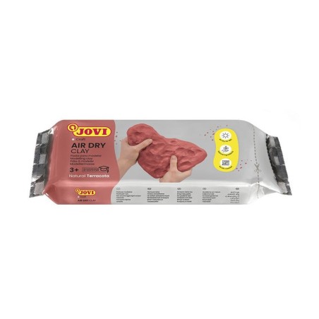 Pasta de modelar de endurecimiento al aire jovi air dry 88 500g terracotta